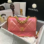Chanel 19 Iridescent Calfskin Large Flap Bag Pink 2021 |  AS1161 - 1