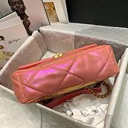Chanel 19 Iridescent Calfskin Large Flap Bag Pink 2021 |  AS1161 - 4