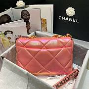 Chanel 19 Iridescent Calfskin Large Flap Bag Pink 2021 |  AS1161 - 3