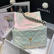Chanel 19 Iridescent Calfskin Large Flap Bag White 2021 | AS1161 - 3