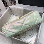 Chanel 19 Iridescent Calfskin Large Flap Bag White 2021 | AS1161 - 4