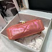 Chanel 19 Iridescent Calfskin Small Flap Bag Pink 2021 | AS1161 - 2
