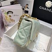 Chanel 19 Iridescent Calfskin Small Flap Bag White 2021 | AS1161 - 2