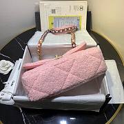 Chanel 19 Shearling Sheepskin Small Flap Bag Pink 26cm | AS1161 - 6