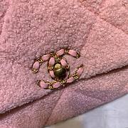 Chanel 19 Shearling Sheepskin Small Flap Bag Pink 26cm | AS1161 - 3