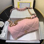 Chanel 19 Shearling Sheepskin Small Flap Bag Pink 26cm | AS1161 - 2
