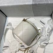Chanel Lambskin Small Vanity Bag with Chain White | AP2193  - 4