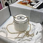 Chanel Lambskin Small Vanity Bag with Chain White | AP2193  - 3