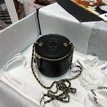 Chanel Lambskin Small Vanity Bag with Chain Black | AP2193