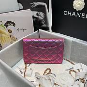 Chanel Iridescent Leather Wallet on Chain WOC Purple | AP0315  - 4