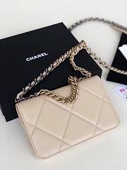 Chanel Quilted 19 Wallet on Chain WOCBeige 2019 | AP0957 - 3