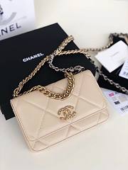 Chanel Quilted 19 Wallet on Chain WOCBeige 2019 | AP0957 - 6
