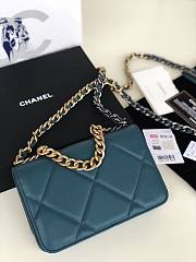 Chanel Quilted 19 Wallet on Chain WOC Blue 2019 | AP0957 - 4