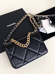 Chanel Quilted 19 Wallet on Chain WOC Black 2019 | AP0957 - 4