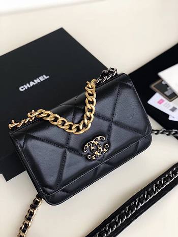 Chanel Quilted 19 Wallet on Chain WOC Black 2019 | AP0957