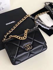 Chanel Quilted 19 Wallet on Chain WOC Black 2019 | AP0957 - 2