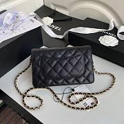 Chanel Calfskin Wallet on Chain Black 2020 | AP1794  - 4