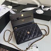Chanel Calfskin Wallet on Chain Black 2020 | AP1794  - 3