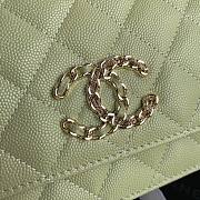 Chanel Calfskin Wallet on Chain Green 2020 | AP1794 - 2