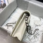 Chanel Calfskin Chain CHANEL Wallet on Chian WOC White 2020 - 4