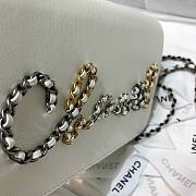 Chanel Calfskin Chain CHANEL Wallet on Chian WOC White 2020 - 3