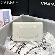Chanel Calfskin Chain CHANEL Wallet on Chian WOC White 2020 - 6
