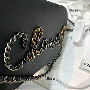 Chanel Calfskin Chain CHANEL Wallet on Chian WOC Black 2020 - 6