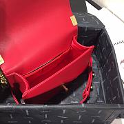 Chanel Original Lambskin Leather Boy Flap Bag Red 20cm - 4