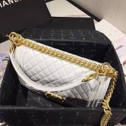 Chanel Original Lambskin Leather Boy Flap Bag Whitee 25 cm - 6