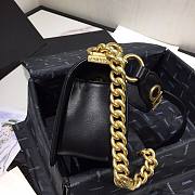 Chanel Original Lambskin Leather Boy Flap Bag Black 20 cm - 6
