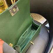 Chanel Calfskin Patchwork Chevron Boy Flap Bag Green 25cm | A67086 - 2