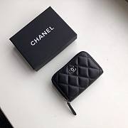 Chanel Lambkin Classic Zipped Card Holder  - 6