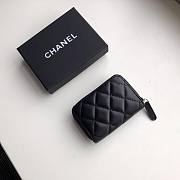 Chanel Lambkin Classic Zipped Card Holder  - 5