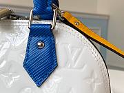 LV Alma BB handbag in White/Rose Monogram Vernis Leather | M91606 - 3
