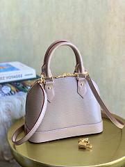 LV Alma BB handbag in Gray Monogram leather | M57028 - 3