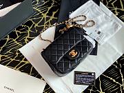 Chanel Lambskin & Gold-Tone Metal Mini Flap Bag Black | AS1786 - 4
