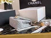 Chanel Lambskin & Gold-Tone Metal Mini Flap Bag Gray | AS1786 - 5