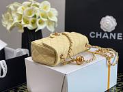 Chanel Lambskin & Gold-Tone Small Metal Flap Bag Yellow | AS1787  - 5