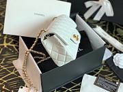 Chanel Lambskin & Gold-Tone Small Metal Flap Bag White | AS1787 - 3