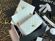 Chanel Lambskin & Gold-Tone Small Metal Flap Bag White | AS1787 - 2