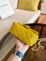 Chanel Lambskin Resin Stones Chain Mini Flap Bag Yellow | AS2379 - 5