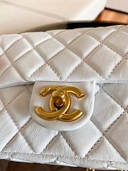 Chanel Lambskin Resin Stones Chain Mini Flap Bag White | AS2379 - 5