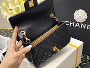 Chanel Lambskin & Gold-Tone Small Metal Flap Bag Black | AS1787 - 4