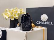 Chanel Lambskin & Gold-Tone Small Metal Flap Bag Black | AS1787 - 2