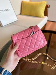 Chanel Lambskin Resin Stones Chain Mini Flap Bag Pink | AS2379 - 4