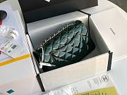 Chanel Quilted Patent Leather Small Flap Bag Green 20cm - 4
