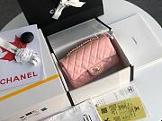 Chanel Quilted Patent Leather Small Flap Bag Pink/ Gold 20cm - 5