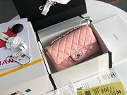 Chanel Quilted Patent Leather Small Flap Bag Pink/ Metal 20cm - 2