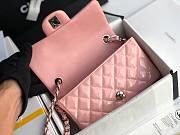 Chanel Quilted Patent Leather Small Flap Bag Pink/ Metal 20cm - 4