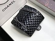 Chanel Quilted Patent Leather Double Flap Bag Red / Metal 25 cm - 5